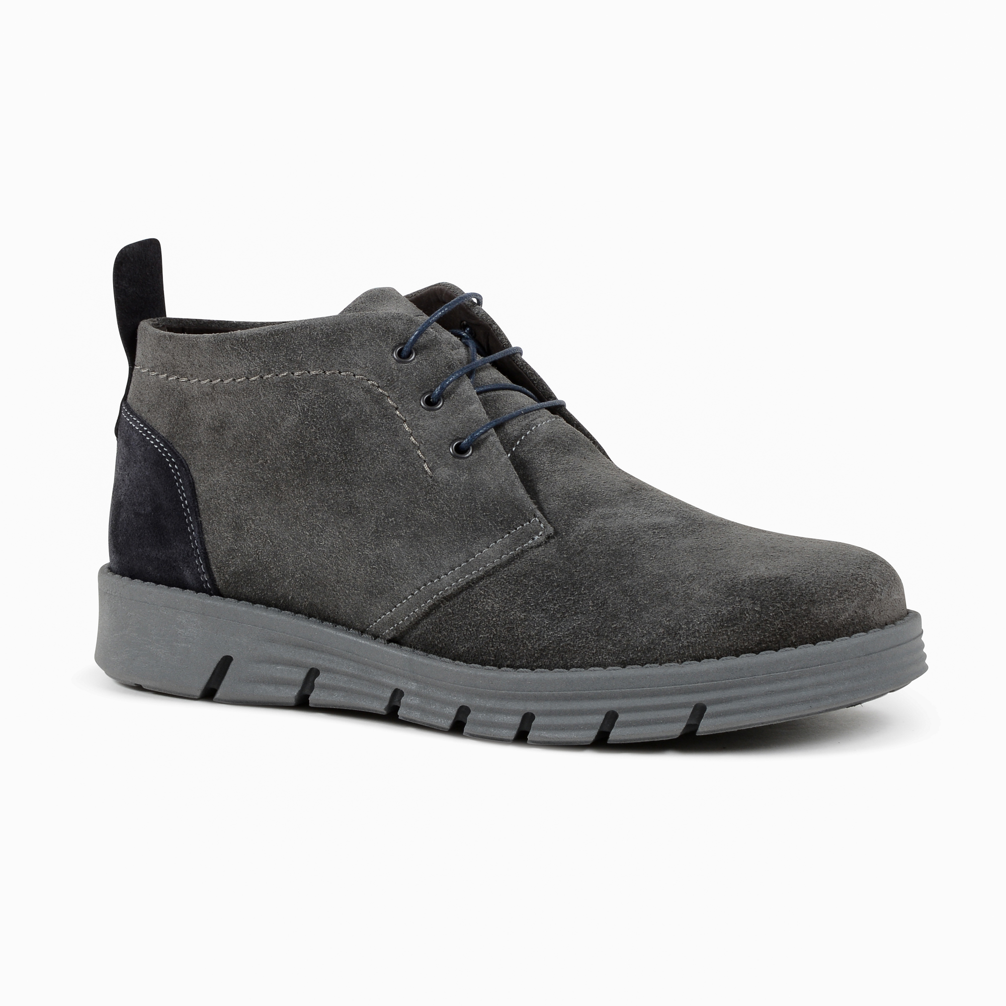 Stivaletto Uomo 19V69 Italia Grigio Blu 930 CAMOSCIO GRIGIO BLU
