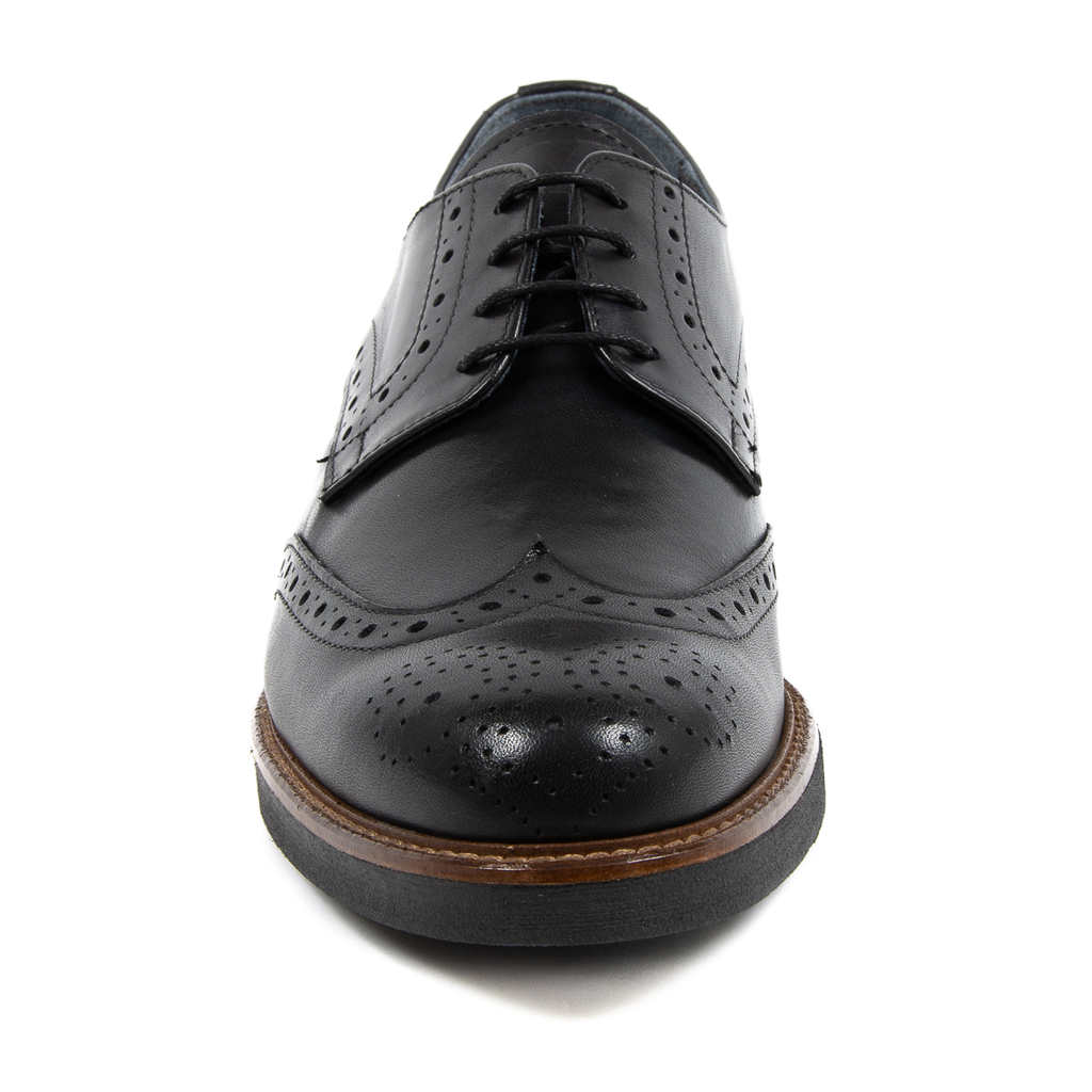 V 1969 Italia Scarpa Brogue da Uomo Nera VINCENT