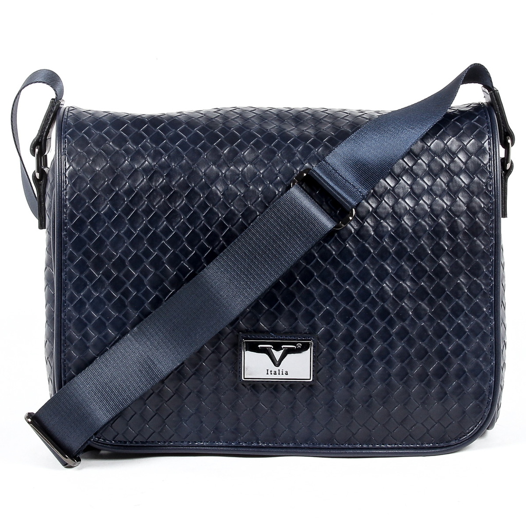 V 1969 Italia Borsa da uomo blu LEROY