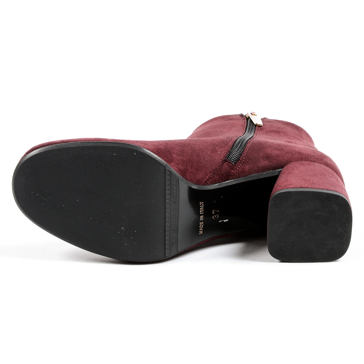 Stivaletti con tacco da donna Andrew Charles Bordeaux DOLLY