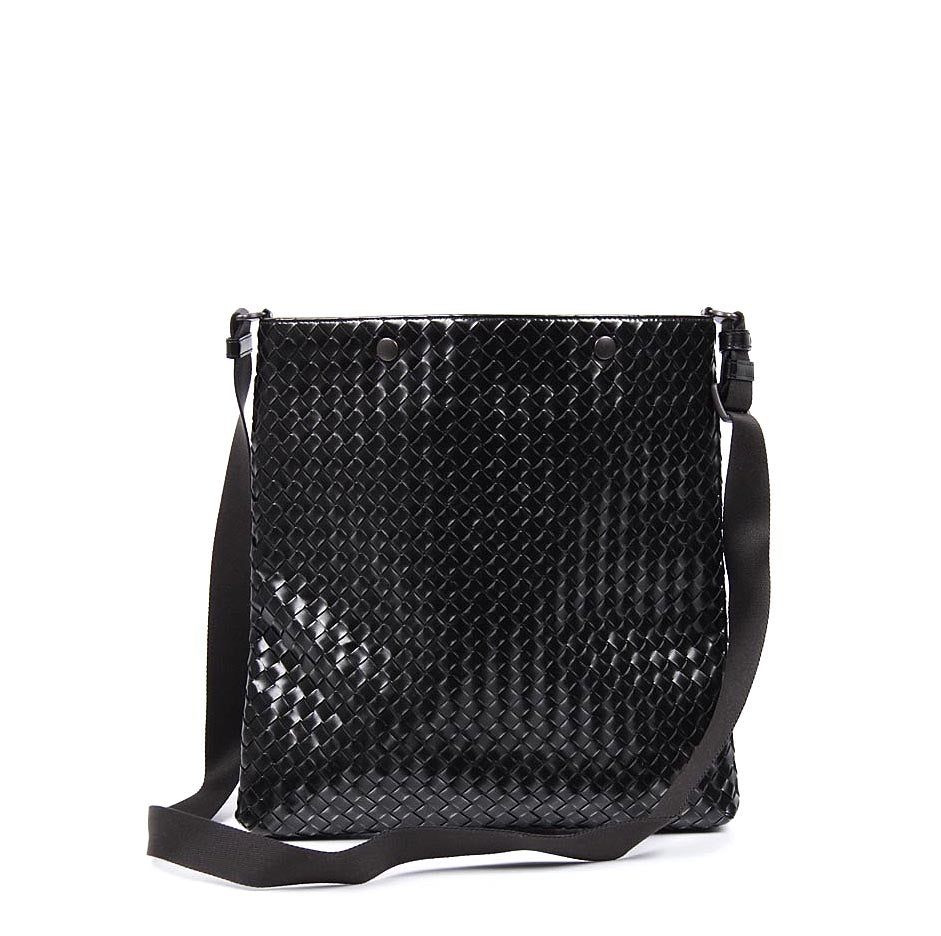 Tracolla Messenger intrecciato Donna Bottega Veneta Nero 344801 VAGJ1 1261F