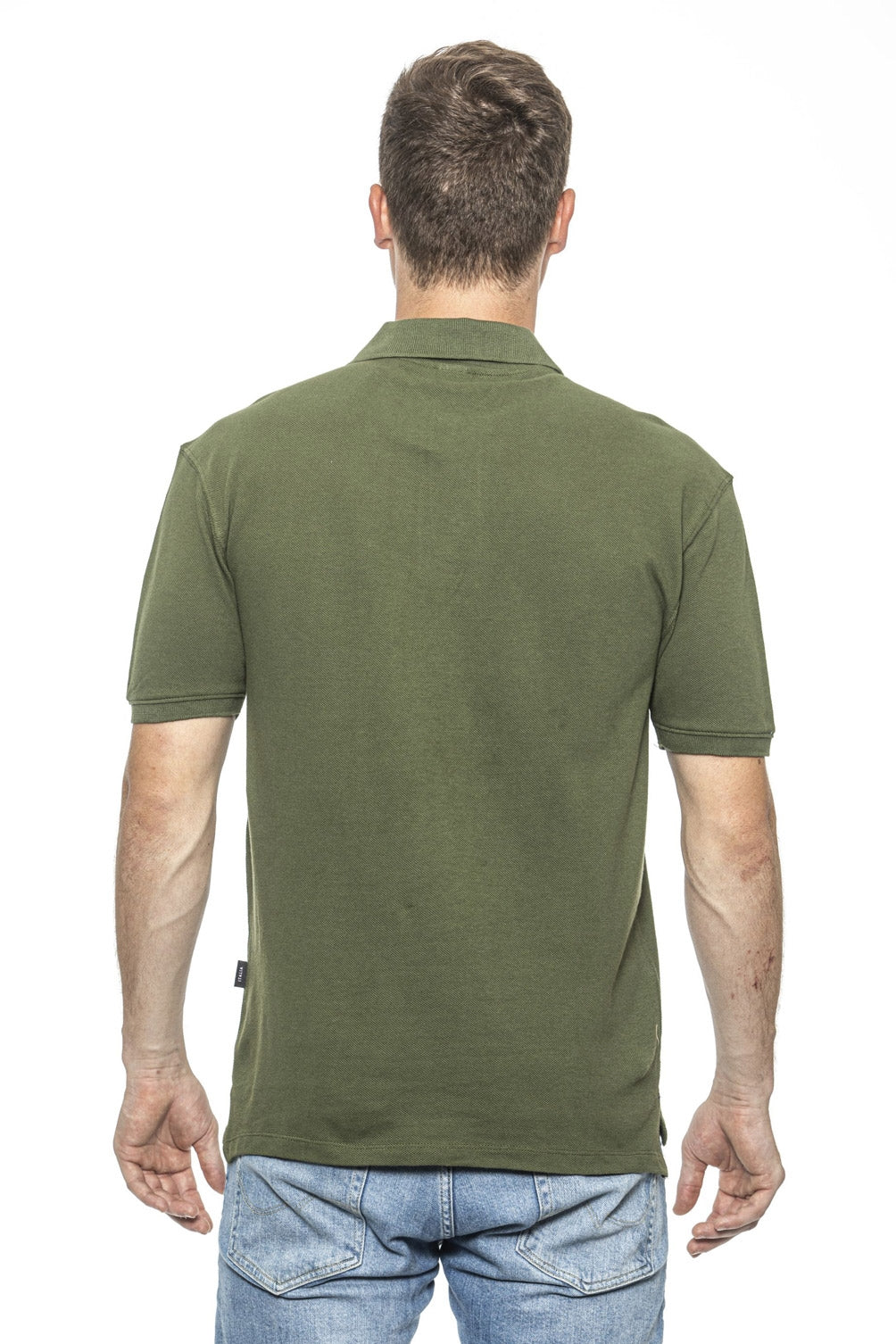 Polo Uomo 19V69 Italia Verde RICAMO OLIVA