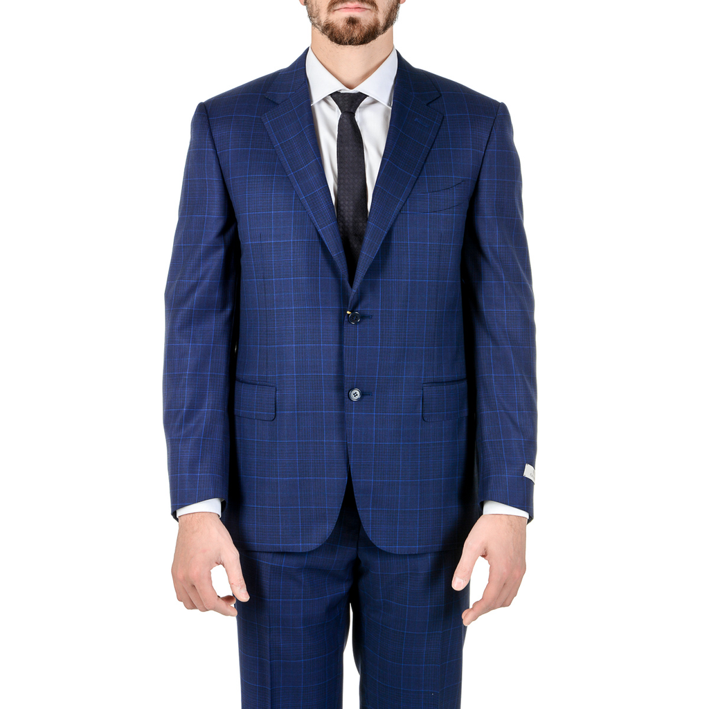 Canali Abito Uomo Maniche Lunghe Blu Impeccabile