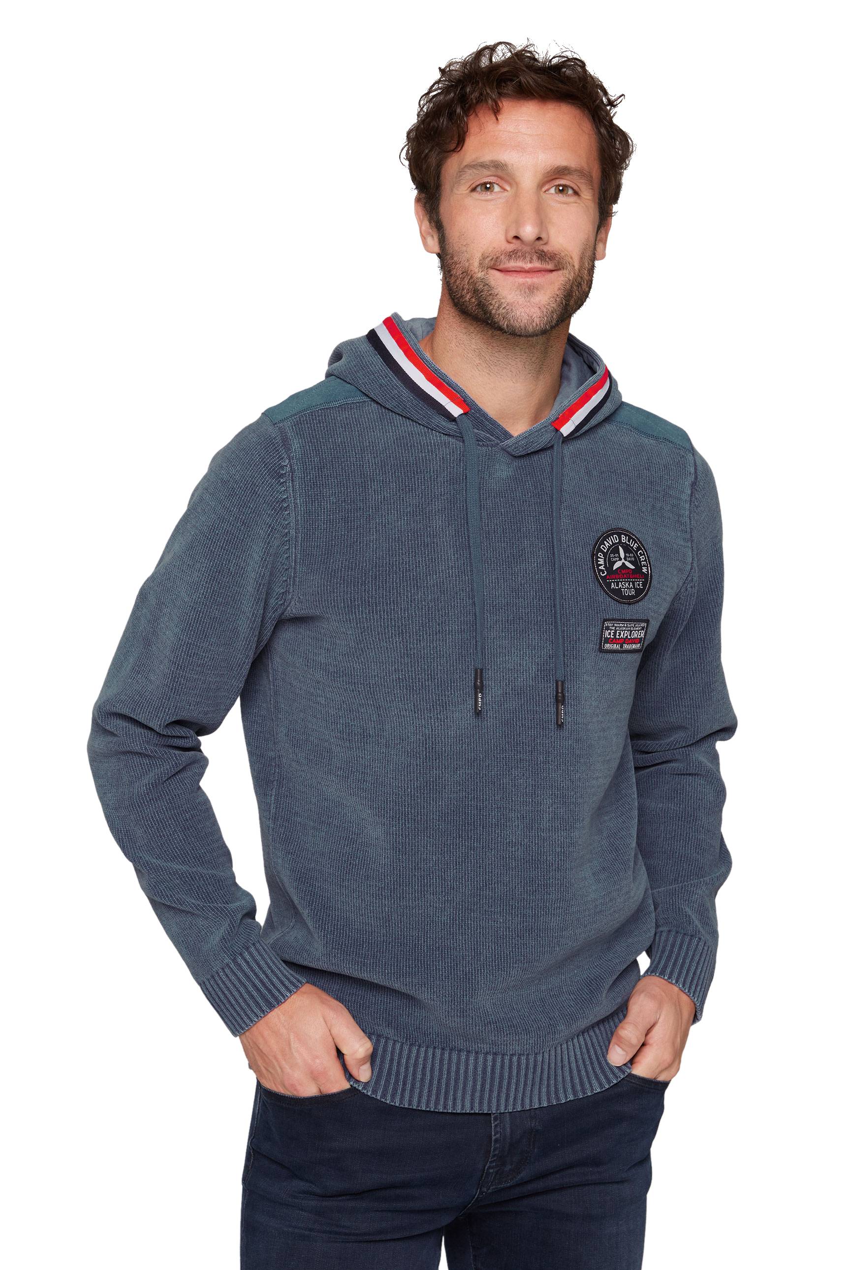 Maglione da uomo Camp David con cappuccio
