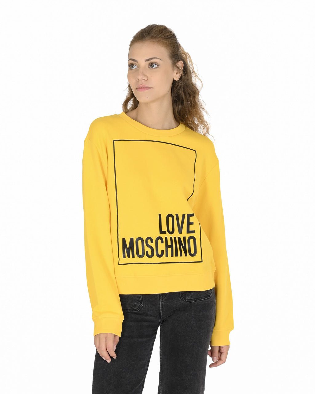 Felpa da donna Love Moschino W 6 306 47 M 4055 I60 GIALLO