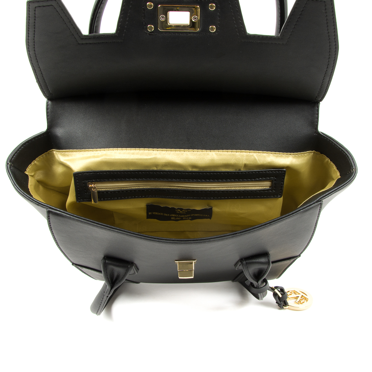 V 1969 Italia Borsa da donna nera SALLY