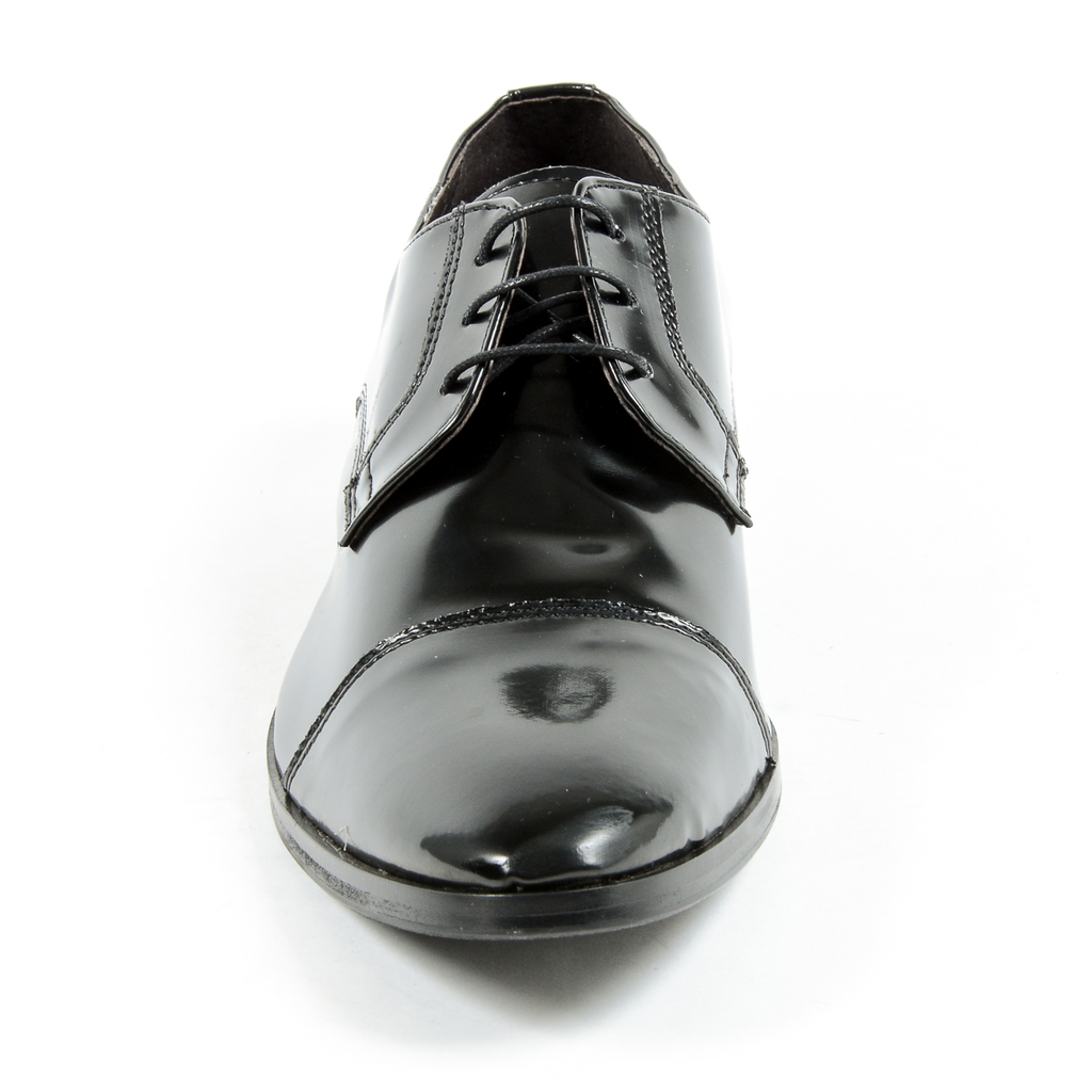 V 1969 Italia Scarpa classica da uomo nera CORONA