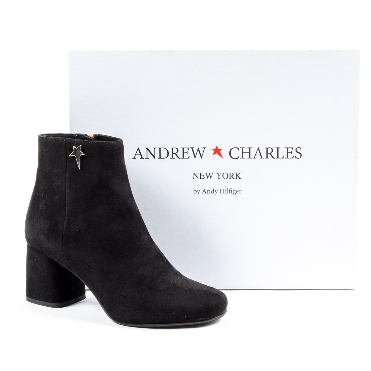 Stivaletti con tacco da donna Andrew Charles neri DOLLY