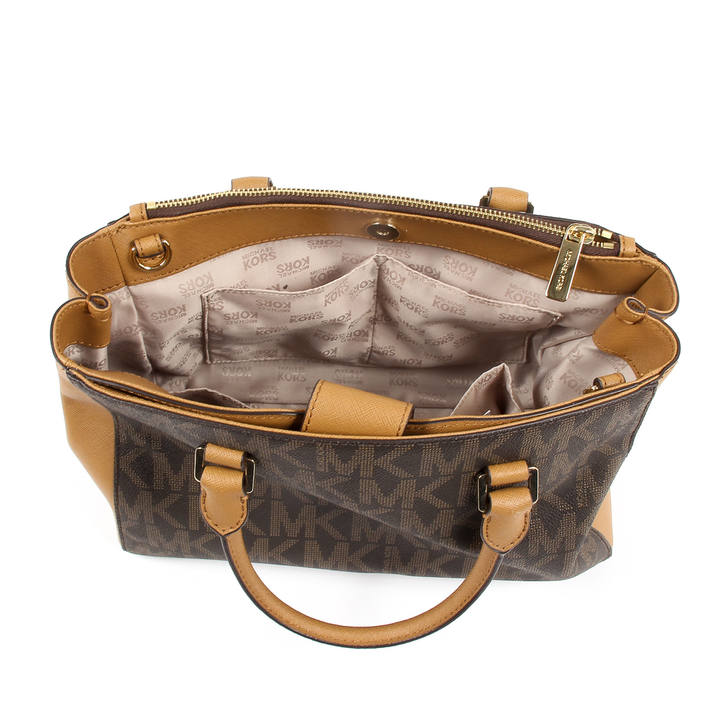 Borsa a mano da donna Michael Kors KELLEN 35S7GSOS2B BRN ACORN