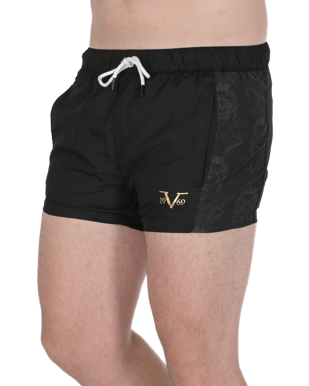 19V69 Italia Costume da bagno da uomo VSC1MBS03 NERO