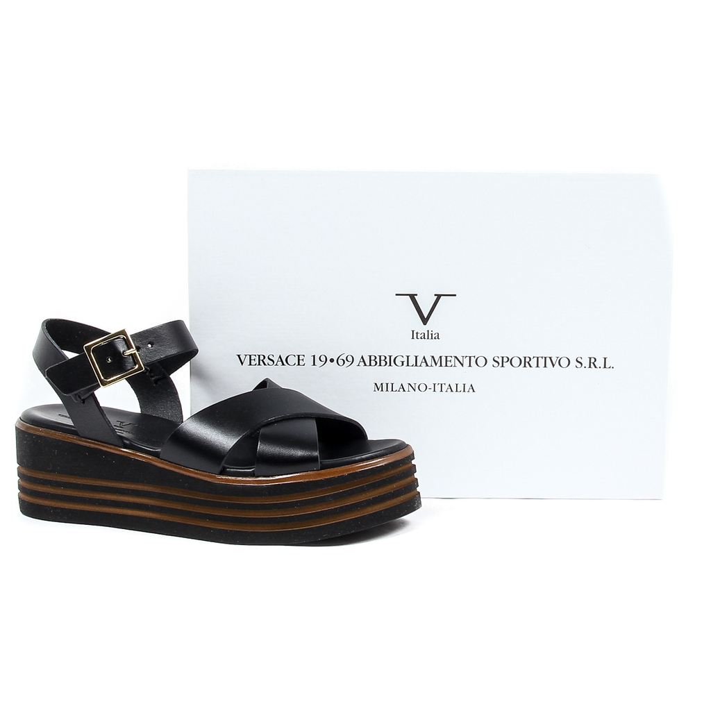 Sandalo flatform da donna V 1969 Italia