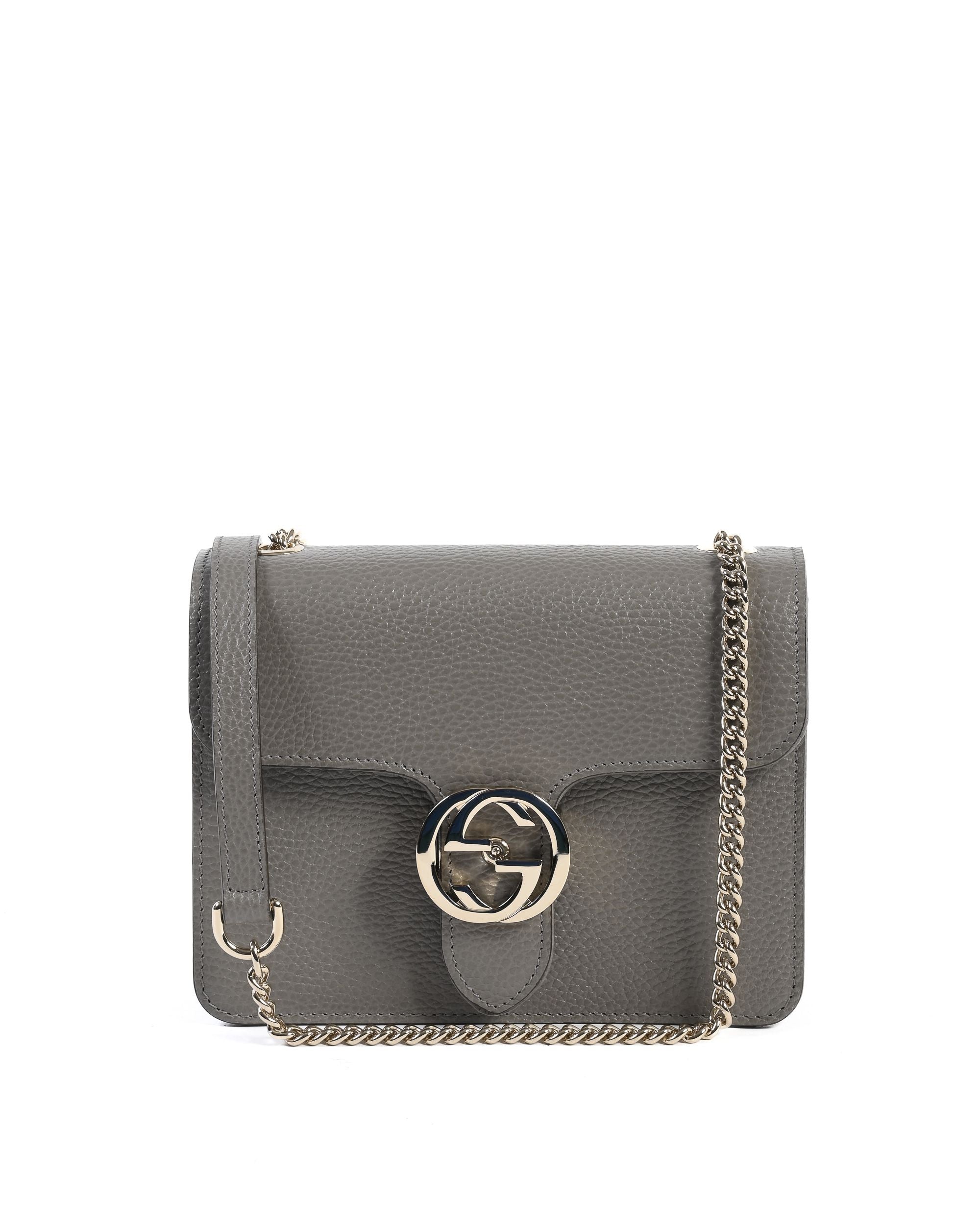 Borsa Gucci Interlocking in pelle con catena 510304 CAO0G 1226