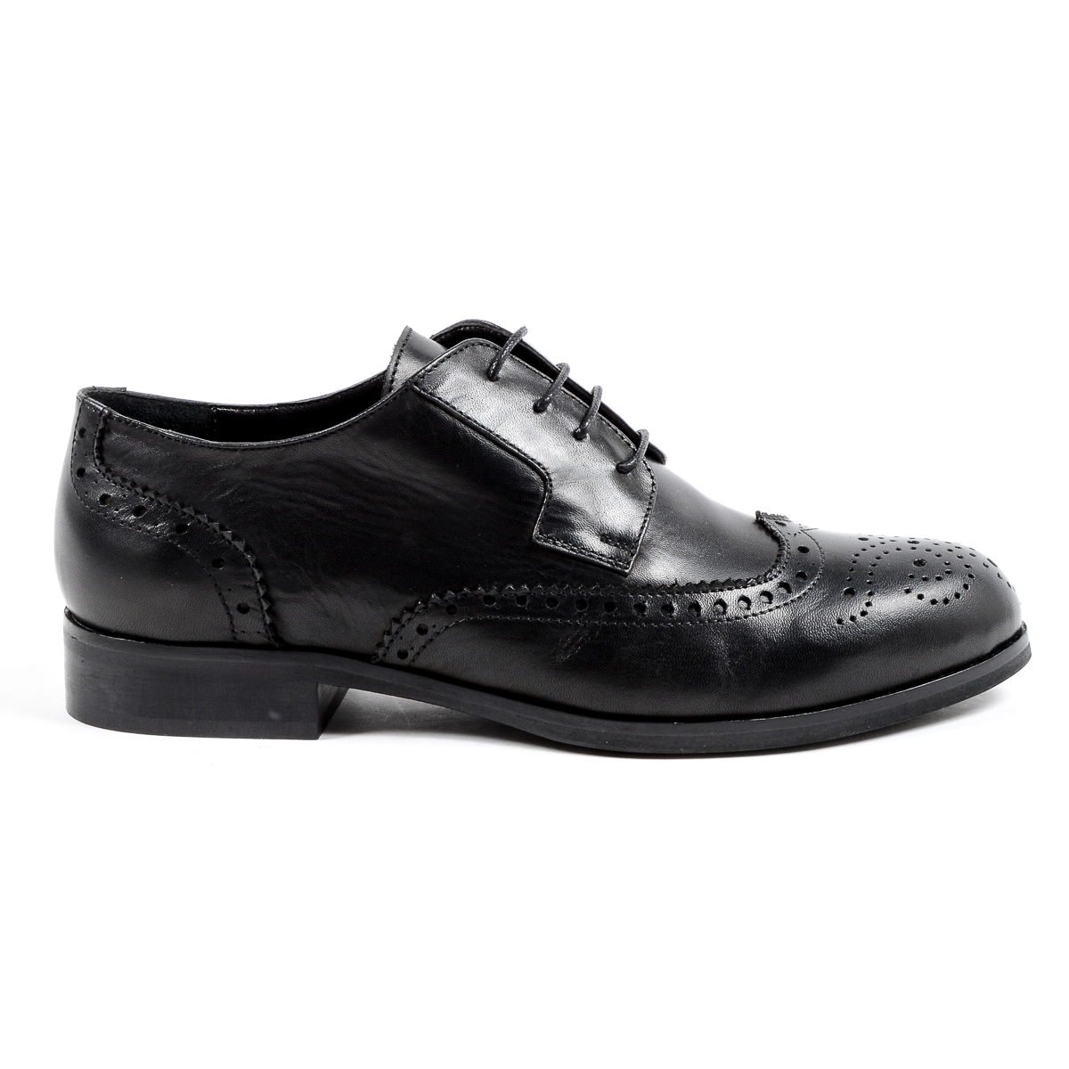 V 1969 Italia Scarpa Brogue da Donna Nera SULLY