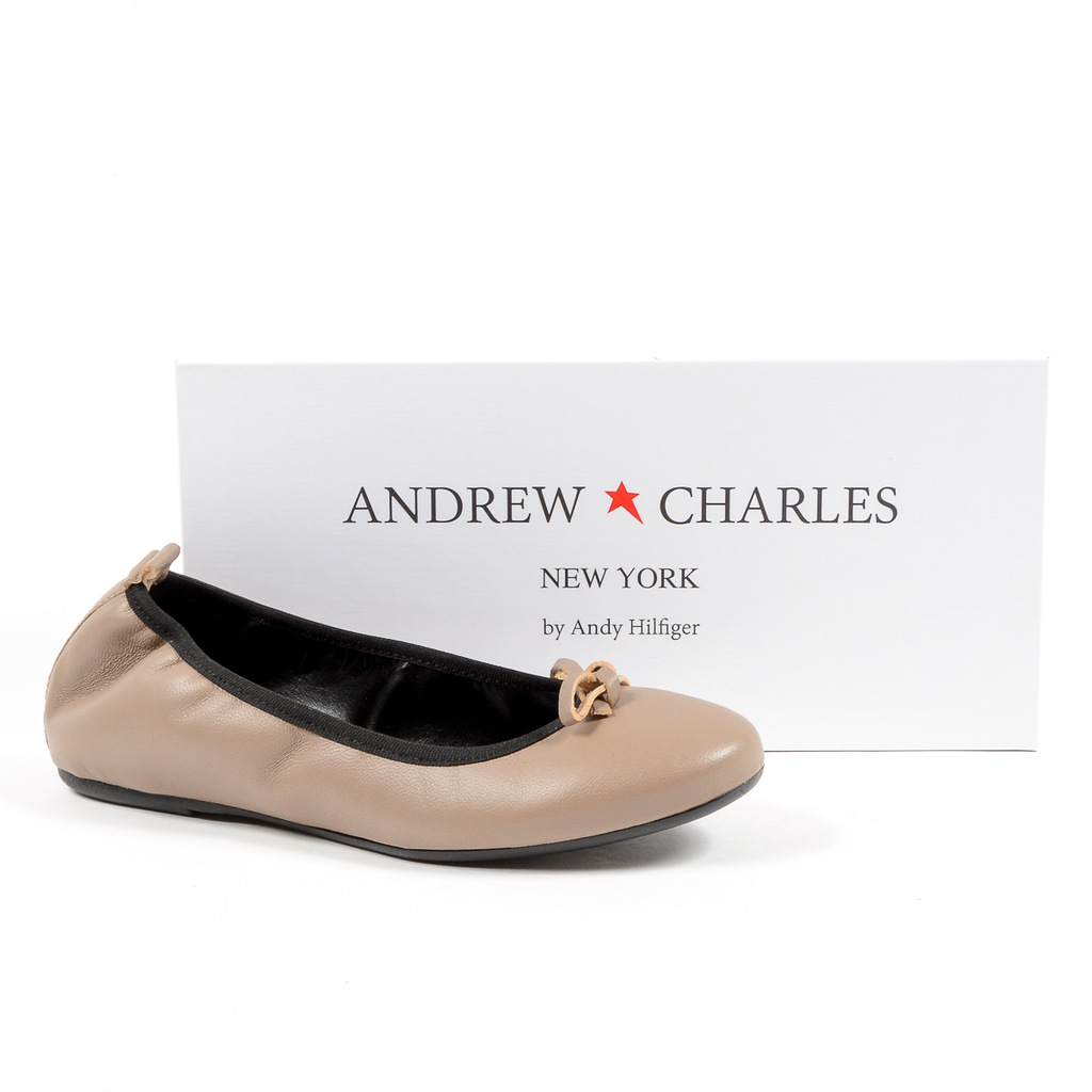 Andrew Charles Ballerina morbida da donna, color talpa, GWEN