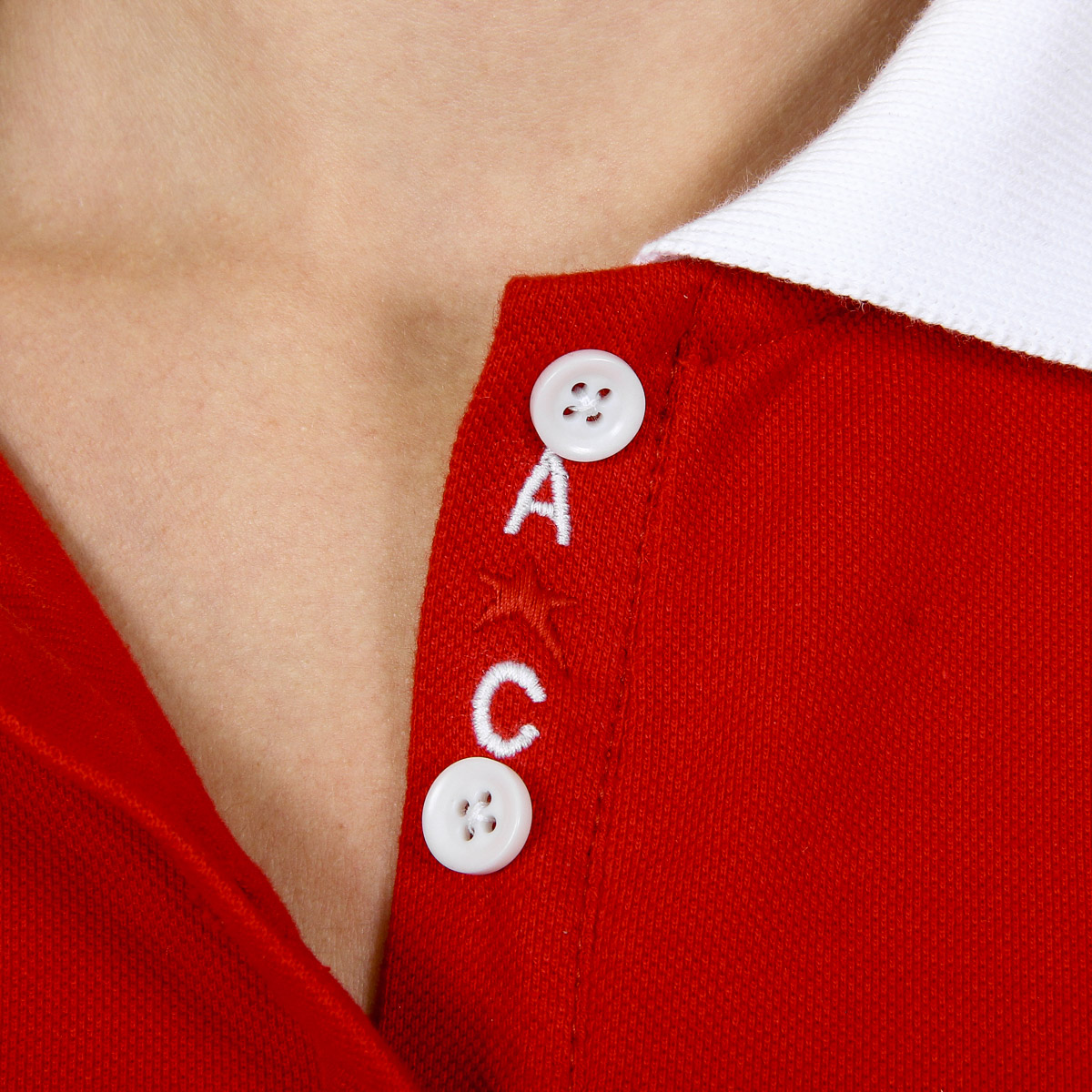 Andrew Charles Polo da donna a maniche corte rossa NIA