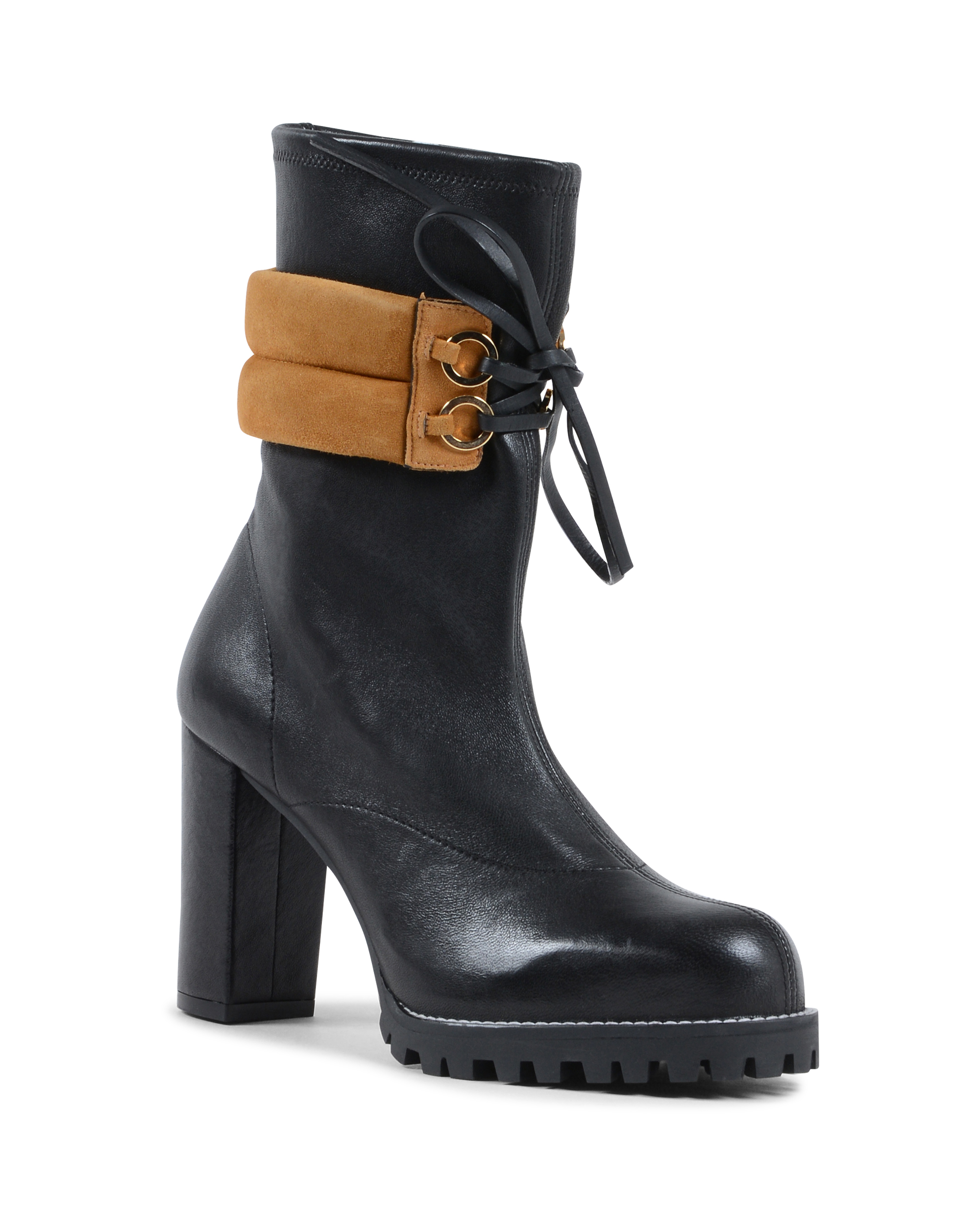 Stuart Weitzman Stivaletto corto da donna nero BRONWYN