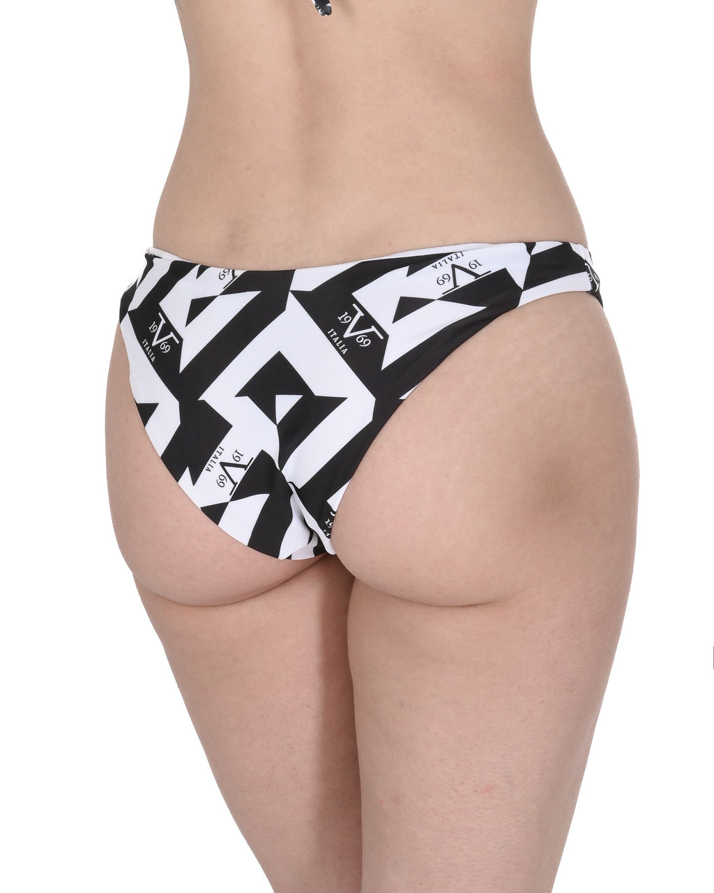 19V69 Italia Slip da bagno da donna VSC1WBT07 NERO BIANCO