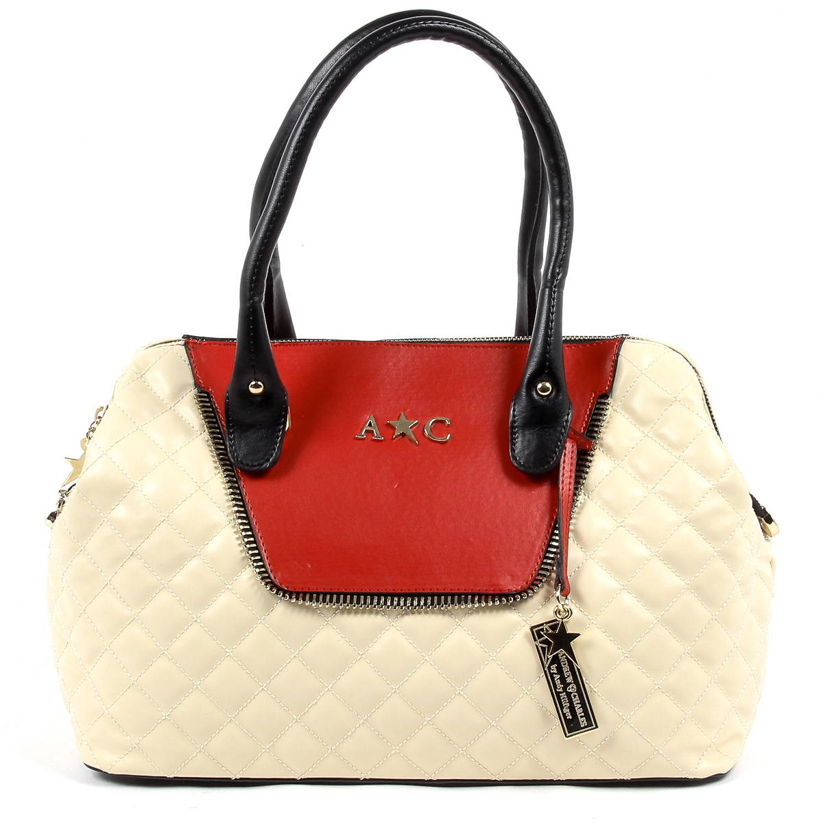 Borsa a mano da donna Andrew Charles Beige DALYA