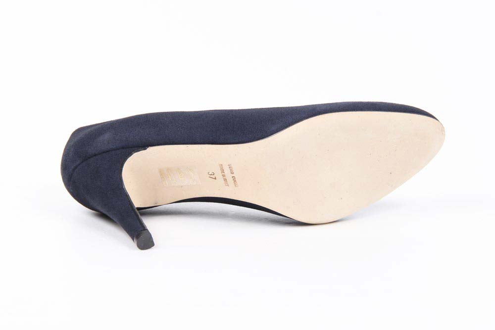 Décolleté Donna V 1969 Italia 4665 GAE PE CAM15BL CAMOSCIO BLU