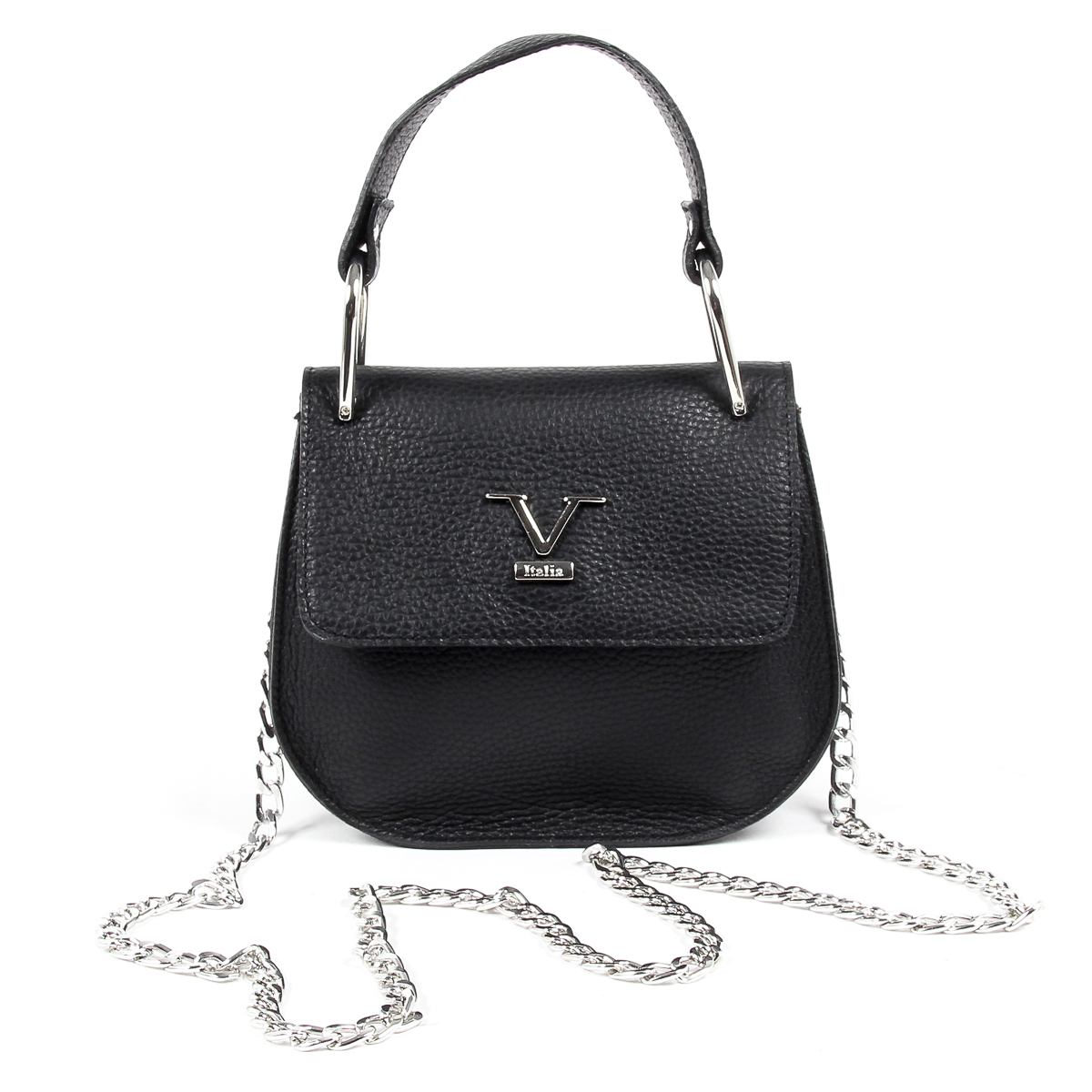 V 1969 Italia Borsa da donna nera DUBLINO