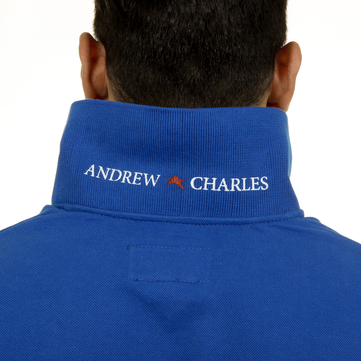 Andrew Charles Polo da uomo a maniche corte blu SEMELO