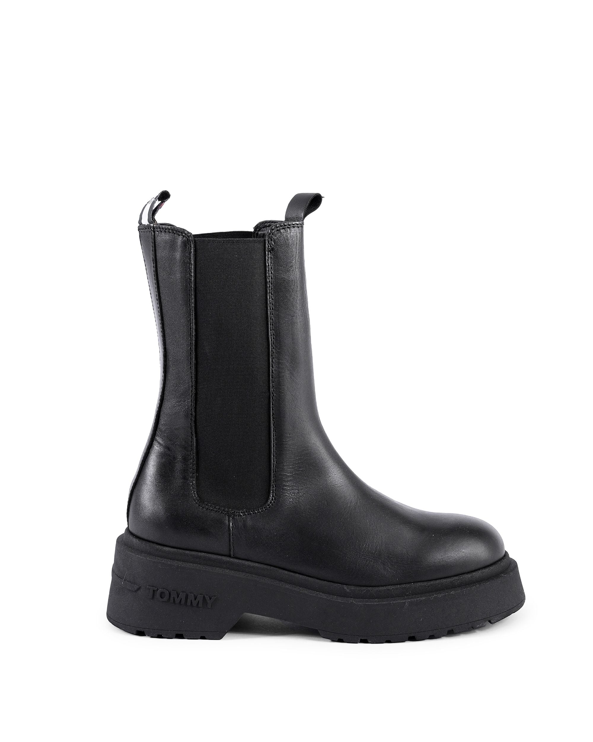 Stivali da donna Tommy Hilfiger neri EN0EN020590GK