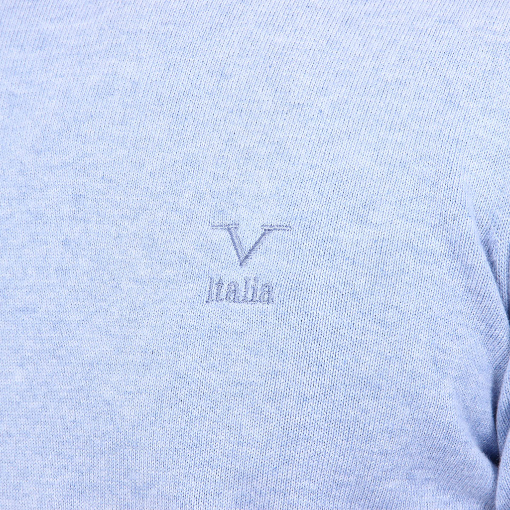 V 1969 Italia Maglione da uomo a maniche lunghe con scollo tondo