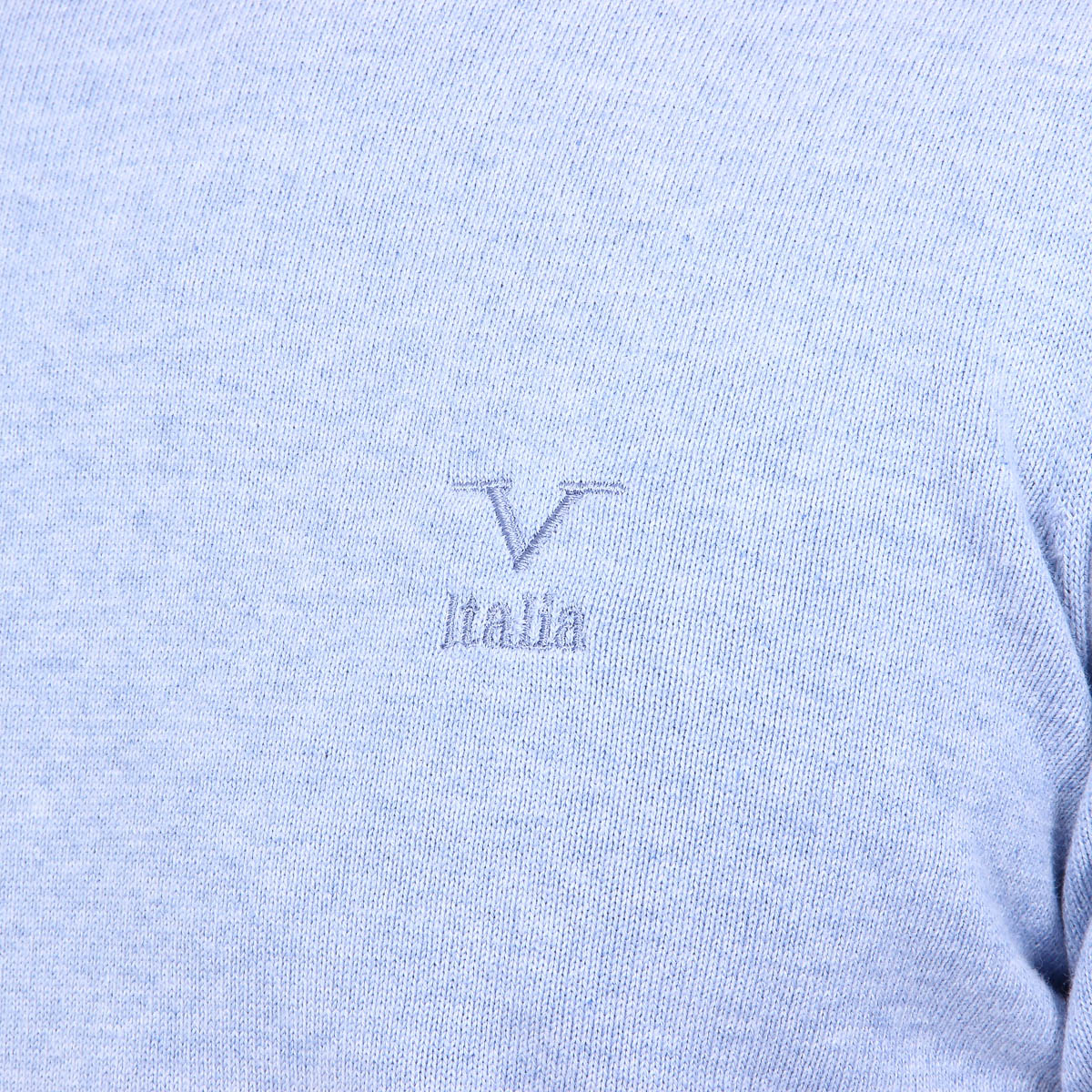 V 1969 Italia Maglione da uomo a maniche lunghe con scollo tondo