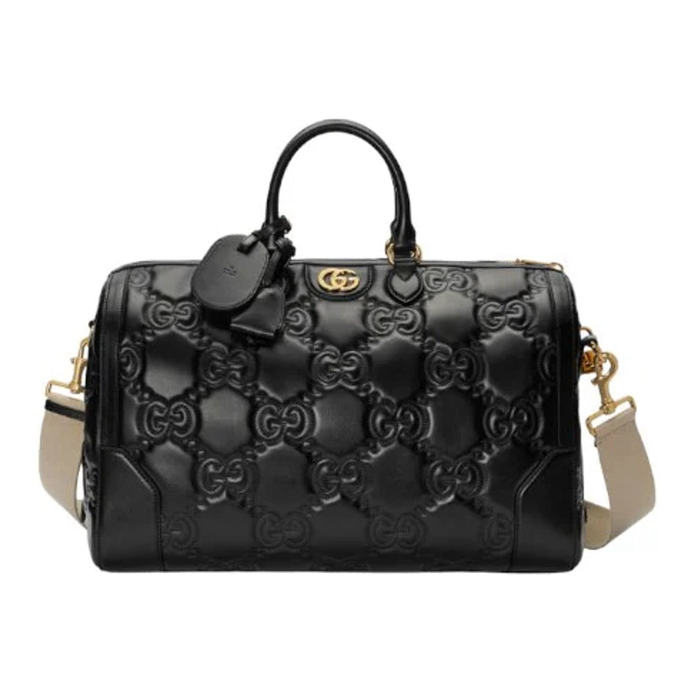 Borsa da viaggio in pelle GG
