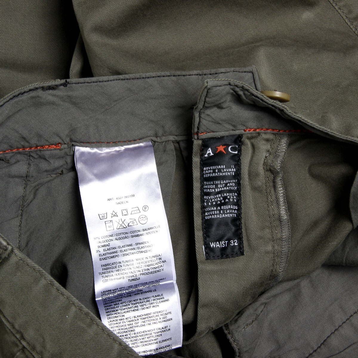 Andrew Charles Pantaloncini da uomo verdi SADECK