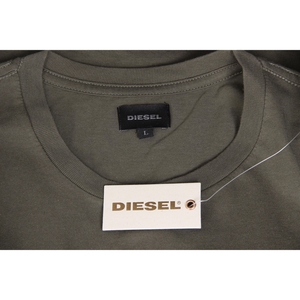Diesel T-shirt da uomo a maniche corte con scollo rotondo 00SC4C R091B 51F T-HITA SINGLE JERSEY-RAGS