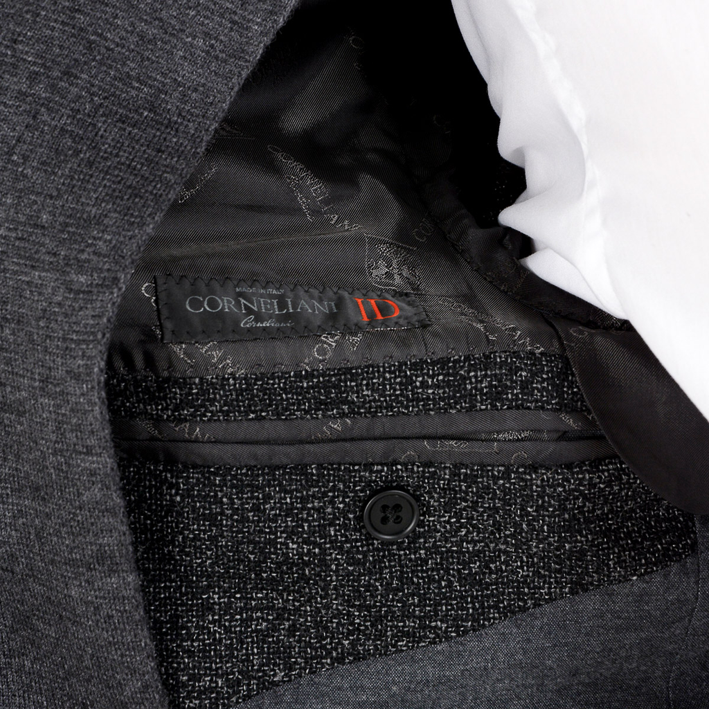 Corneliani Giacca Uomo Maniche Lunghe Grigio Scuro
