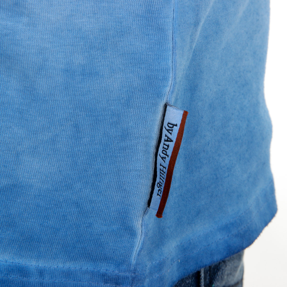 Andrew Charles T-shirt da uomo a maniche corte con scollo a V, colore azzurro KOFI