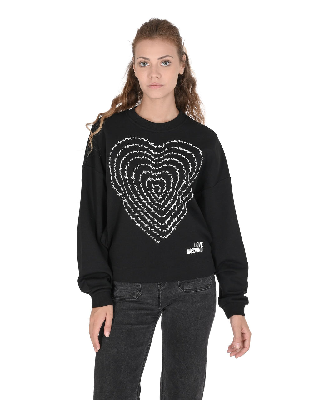 Felpa da donna Love Moschino W 6 431 02 M 4055 C74 NERO