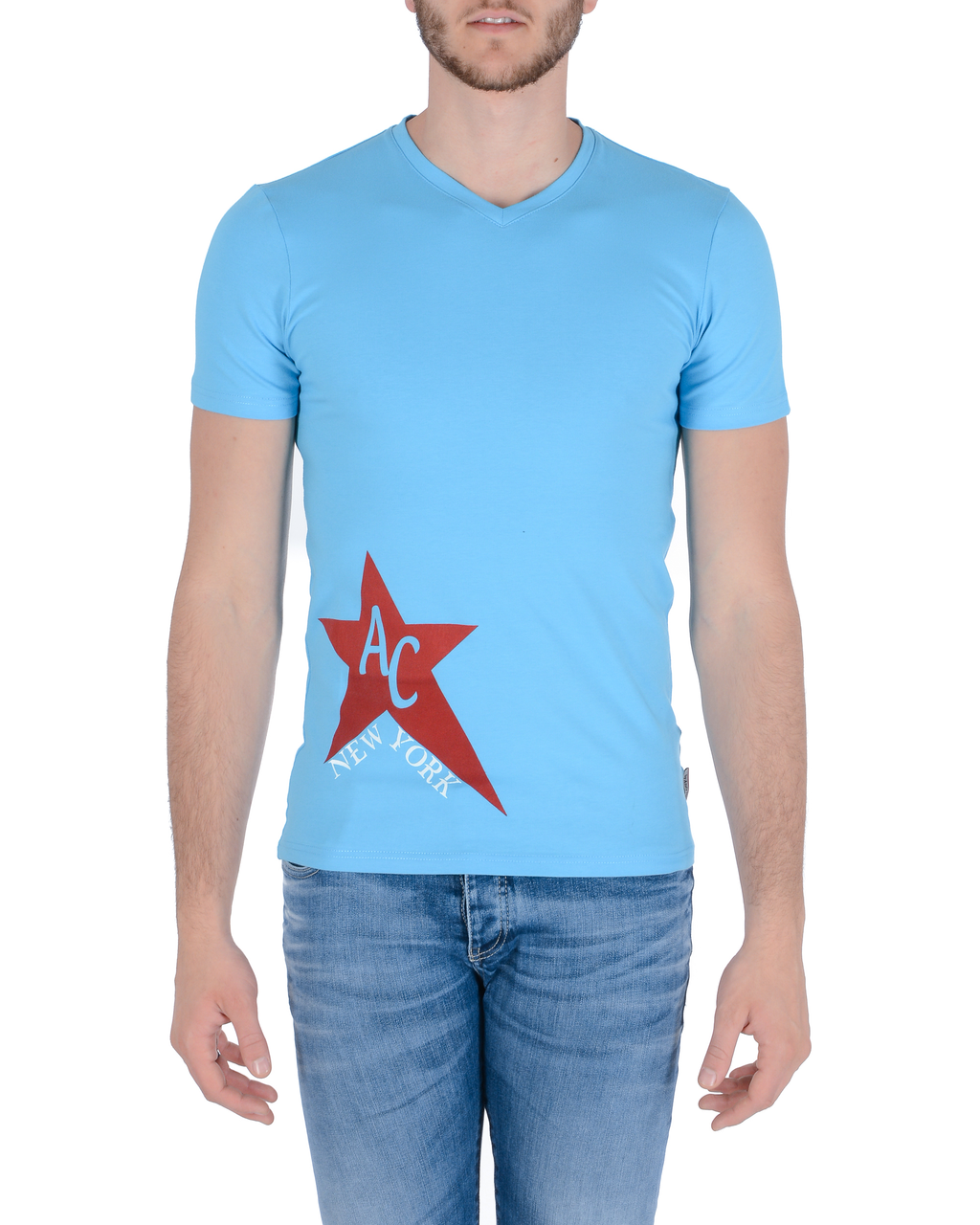 Maglietta da uomo Andrew Charles KENAN AZURE S6