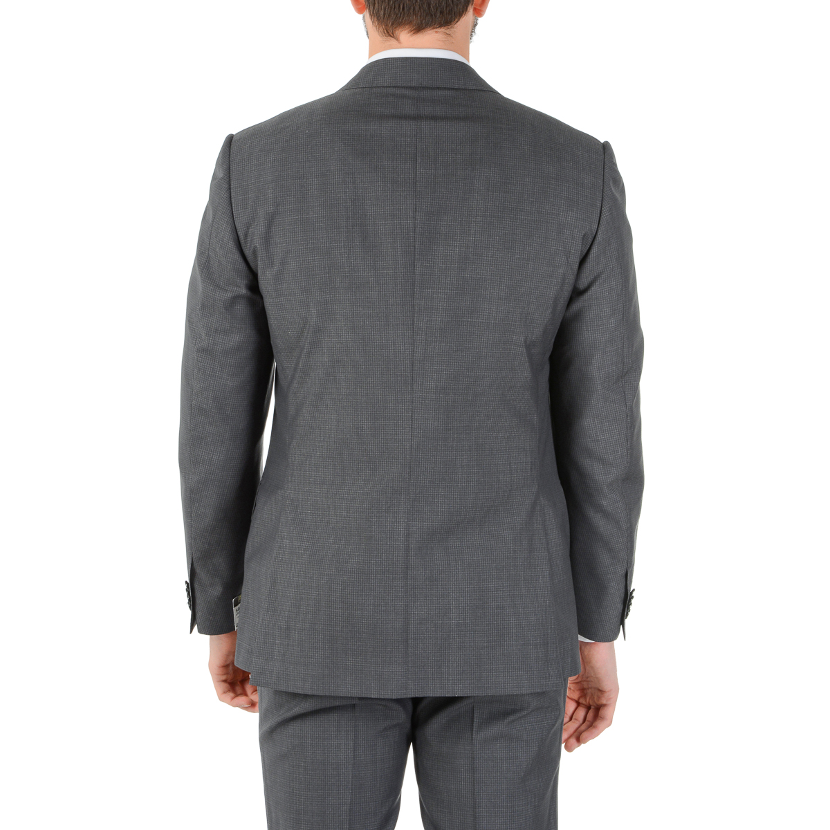 Corneliani Abito da uomo a maniche lunghe grigio scuro Super 130's