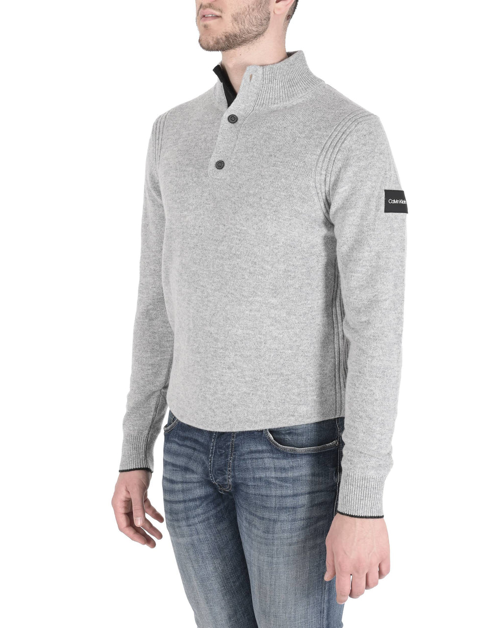 Calvin Klein Maglione da uomo grigio K10K107910P4A