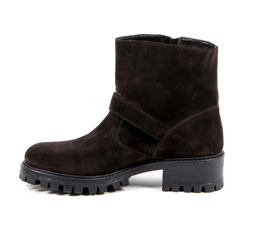 V 1969 Italia Womens Short Boot B1441 VELOUR T. MORO
