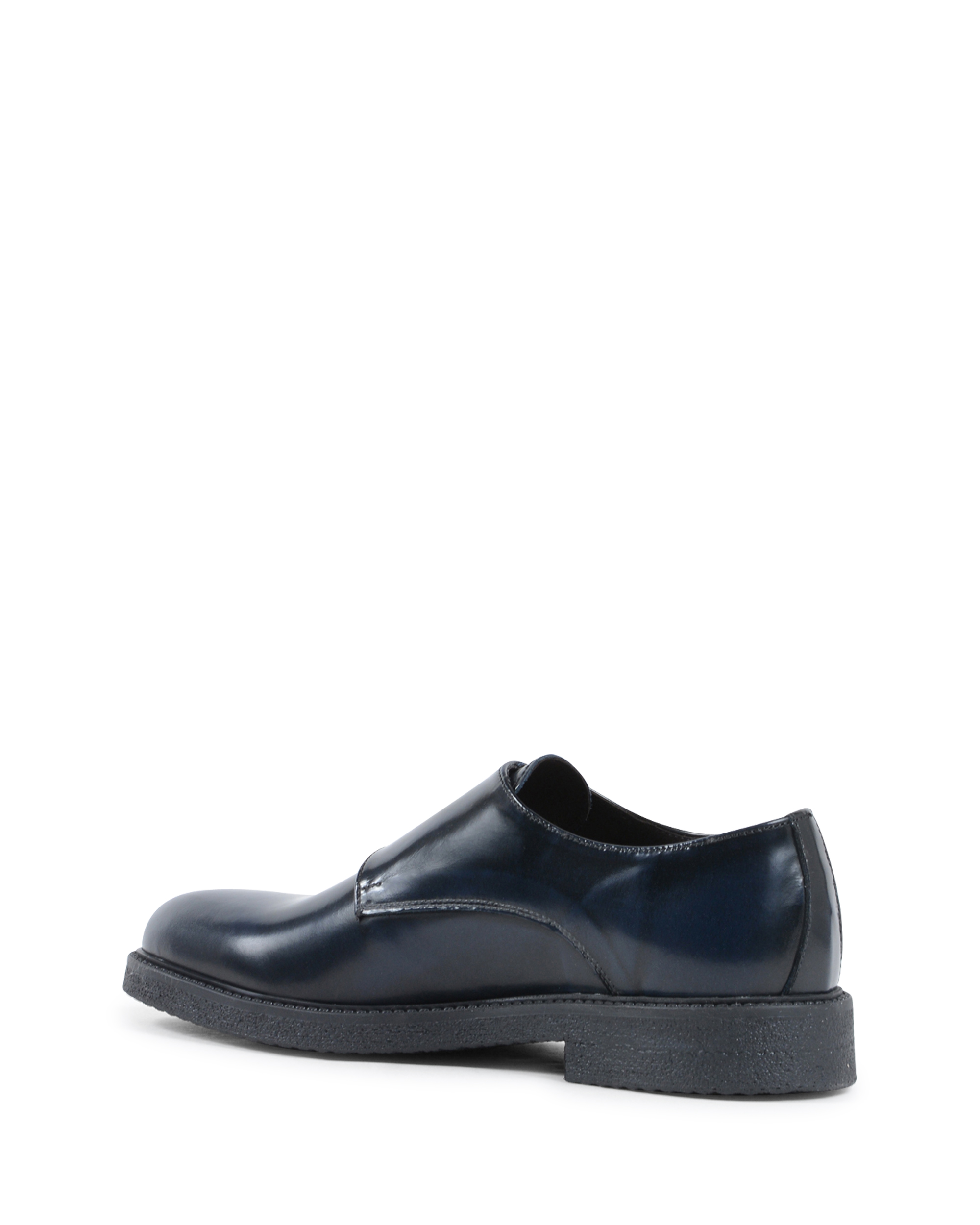 19V69 Italia Mens Double Buckle Shoe Blue 1210 G ABRASIVATO BLUE
