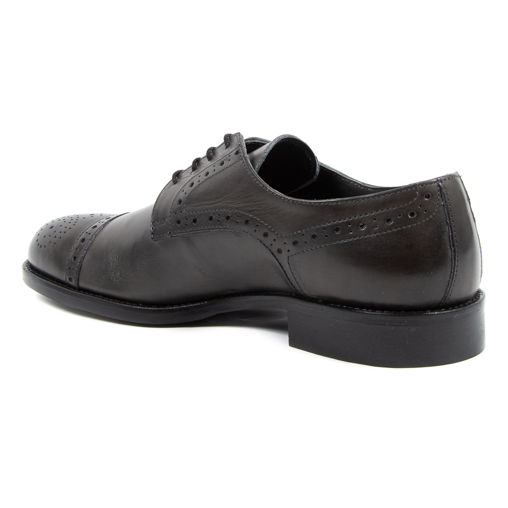 V 1969 Italia Scarpa Brogue da Uomo Grigio Scuro LUKE