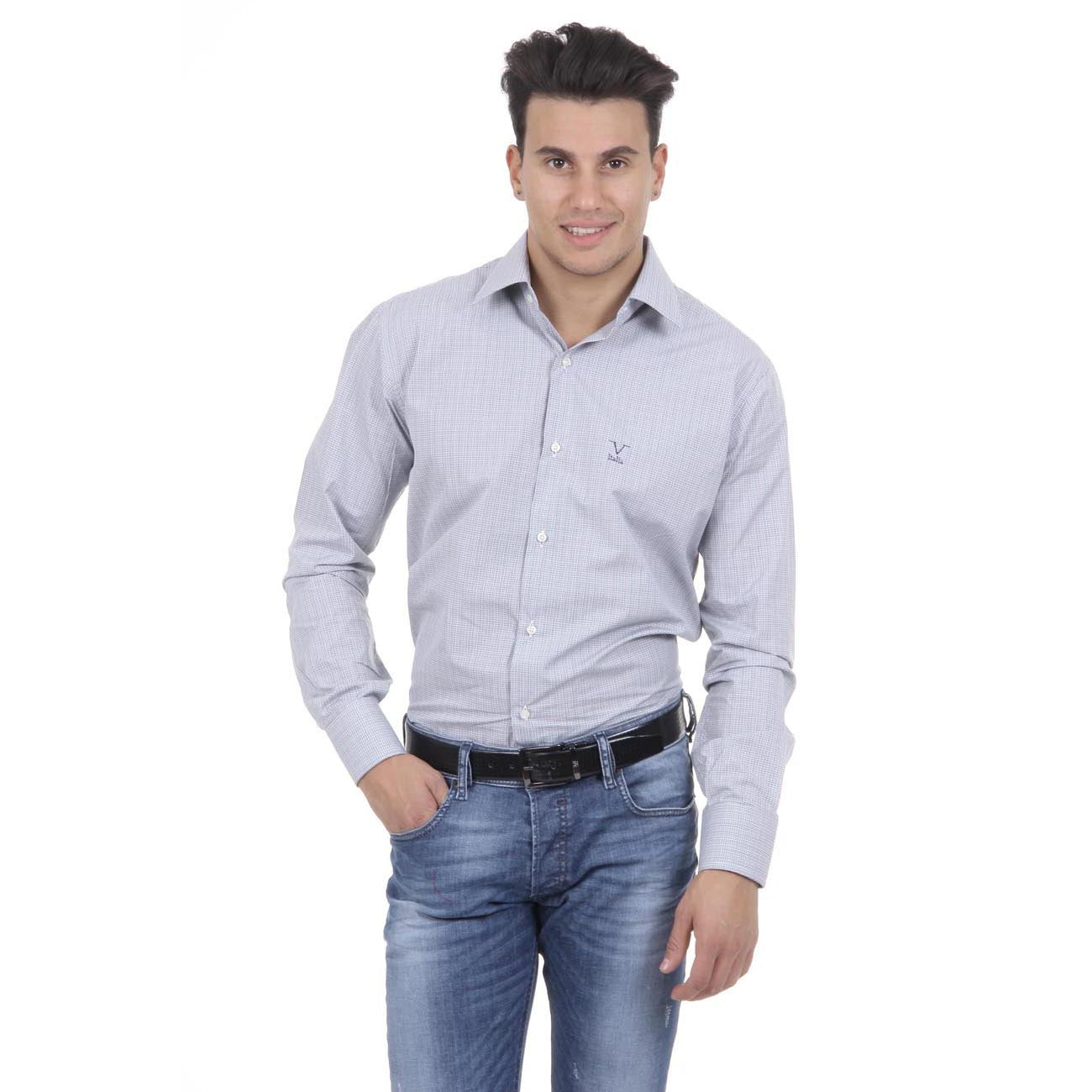 V 1969 Italia Camicia da uomo Modern Classic Fit 377 VAR. 209