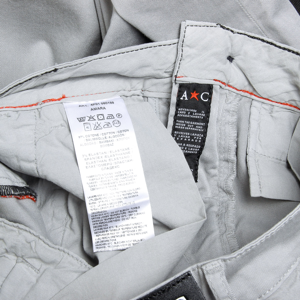 Pantaloni da uomo Andrew Charles grigio chiaro AMARA