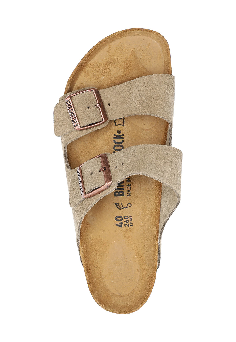 Sandalo Birkenstock Unisex Taupe Arizona