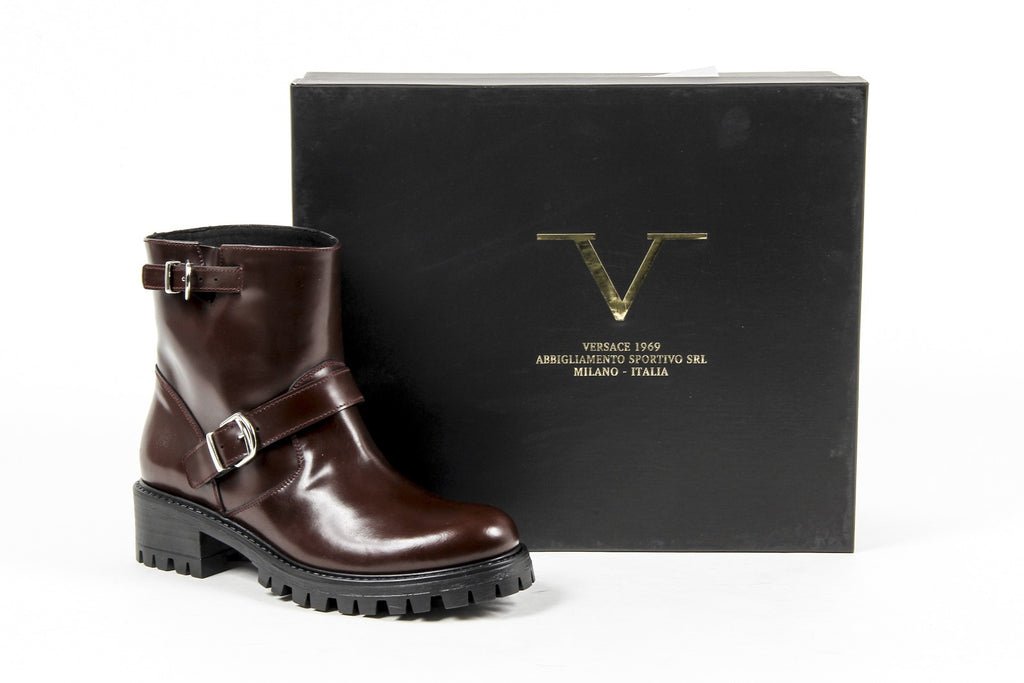 V 1969 Italia Womens Short Boot B1441 AMALFI MORBIDO BORDEAUX