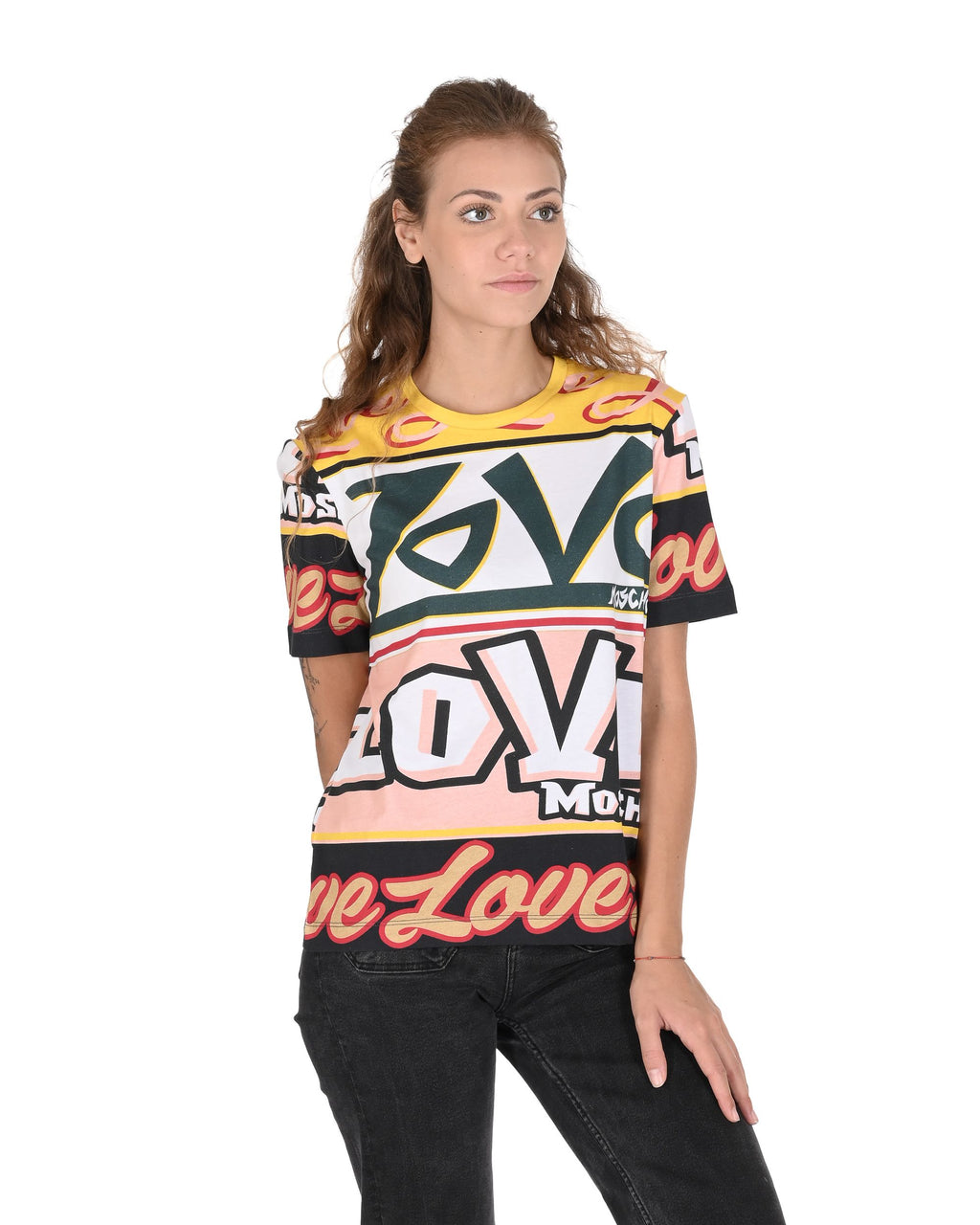 Love Moschino T-Shirt Donna W 4 H06 30 M 3876 4031 MULTILOGHI