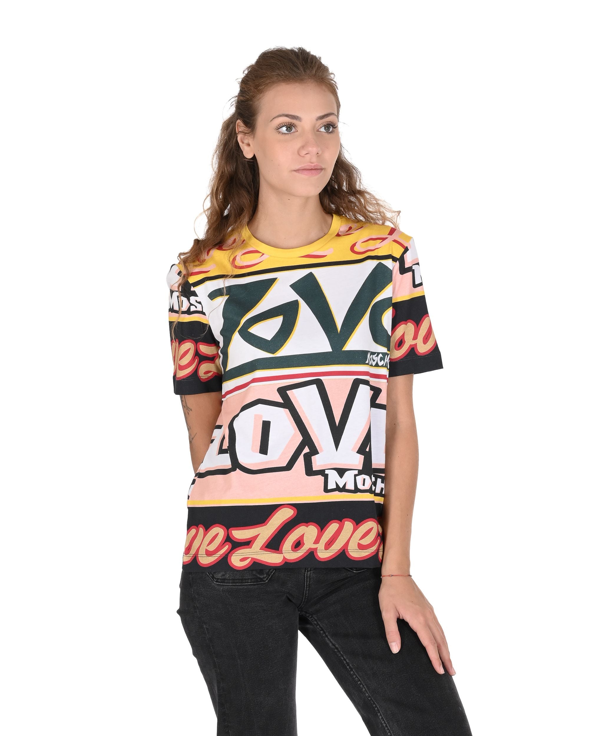 Love Moschino T-Shirt Donna W 4 H06 30 M 3876 4031 MULTILOGHI