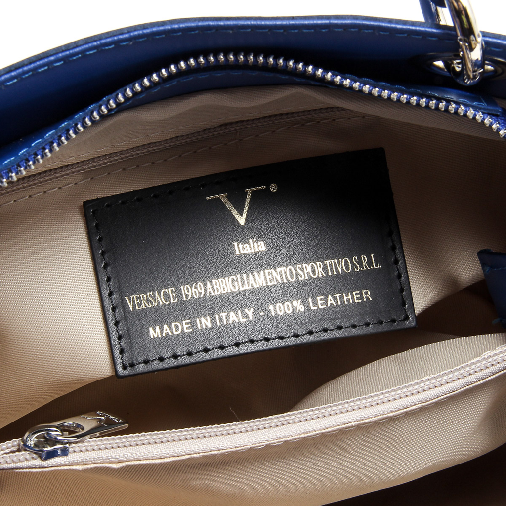 Borsa da donna V 1969 Italia V004-S RUGA BLUETTE