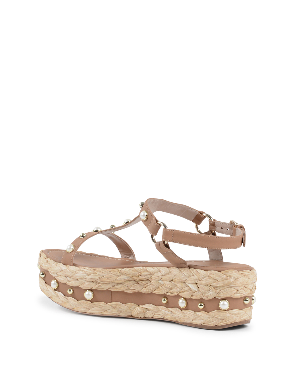 Sandalo con plateau da donna Stuart Weitzman color cuoio BERAFFIA