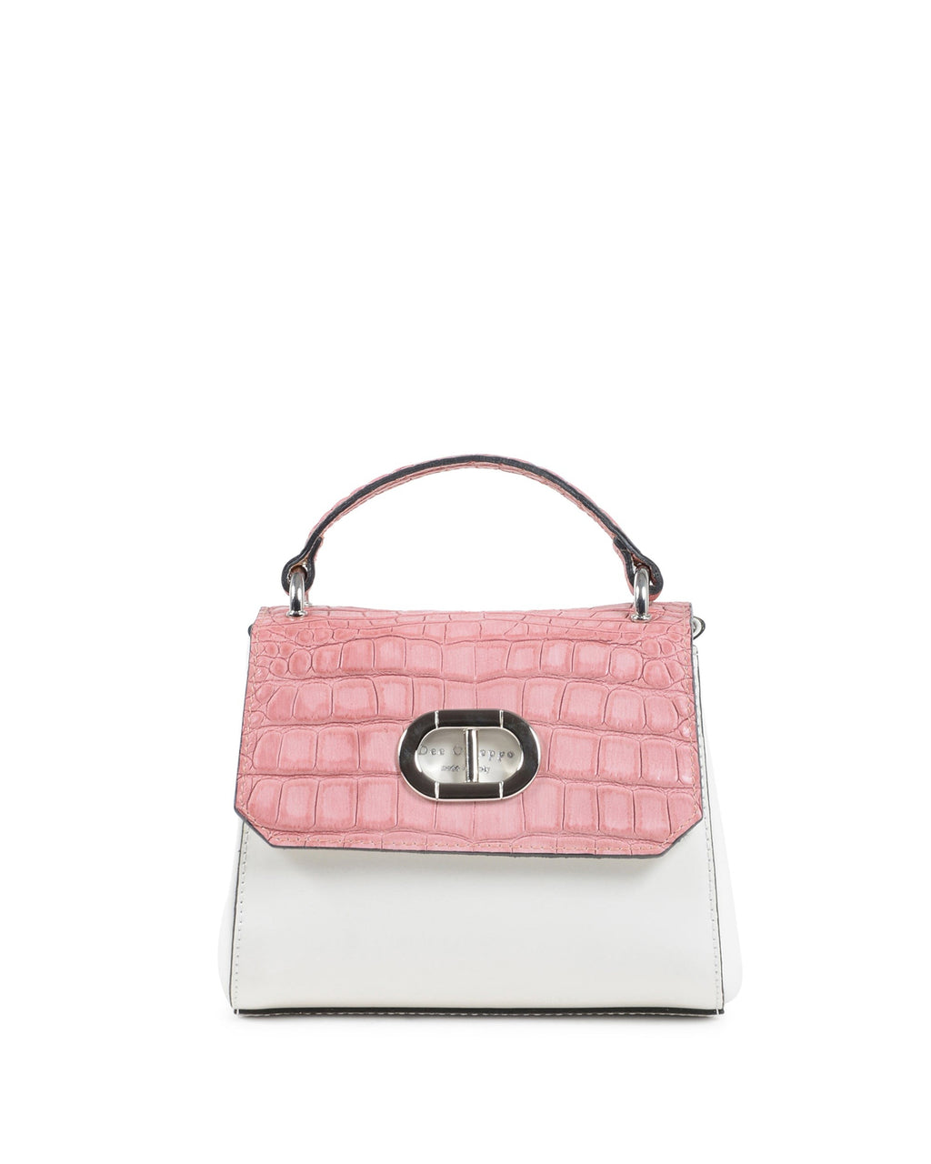 Portofino Cocco Small Crossbody - Bianco Rosa