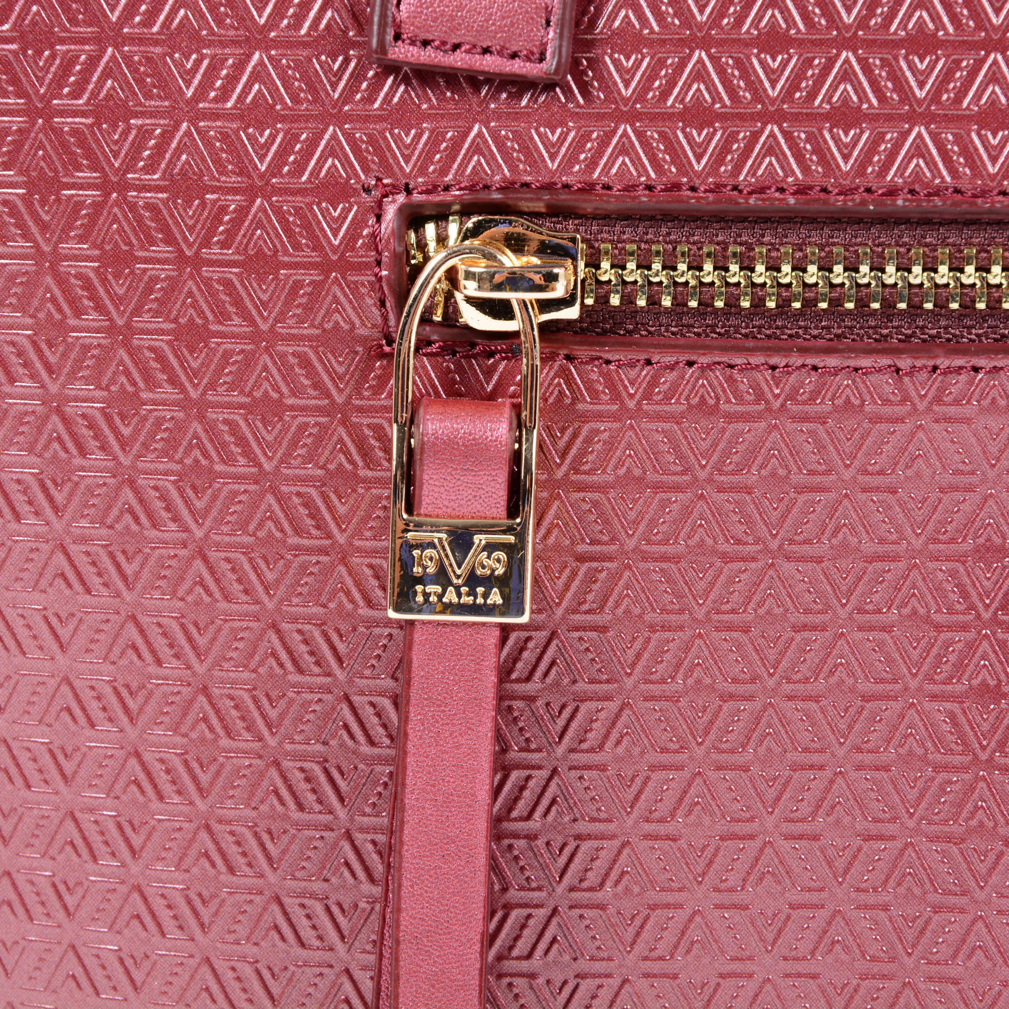 V 1969 Italia Borsa da donna viola 2410 CLARET RED